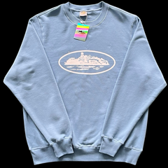 Corteiz Alcatraz Sweater Baby Blue / White