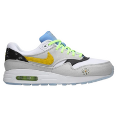 Nike Concepts Air Max 1 SP Sneakers / Trainers White / Yellow / Gray / Black / Baby Blue
