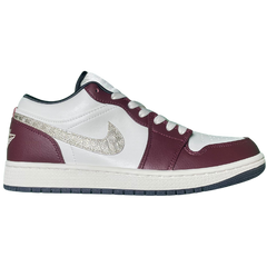 Nike Air Jordan 1 Low Sneakers / Trainers White / Wine Red