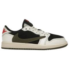 Nike x Travis Scott Air Jordan 1 Sneakers / Trainers Black / Dark Green / White / Red