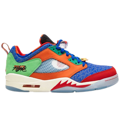 Nike Air Jordan 5 Low Sneakers / Trainers White / Green / Orange / Blue / Red