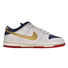 Nike Dunk Low SB Sneakers / Trainers White / Gold / Red / Navy / Dark Blue