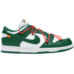 Off-White x Nike Dunk SB Low Sneakers / Trainers Green / White / Orange