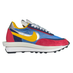 Nike X Sacai LDV Waffle Sneakers / Trainers Red / White / Silver / Yellow / Blue