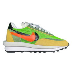 Nike X Sacai LDV Waffle Sneakers / Trainers White / Green / Orange / Yellow / White / Black