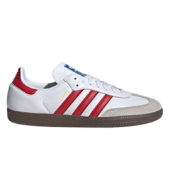 Adidas Originals Samba Sneakers / Trainers White / Red / Brown / Gray