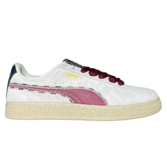 Puma Suede Dance Crew Sneakers / Trainers White / Beige / Cream / Red