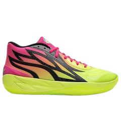 Puma MB.02 High Top Trainers / Sneakers Green / Black / Pink