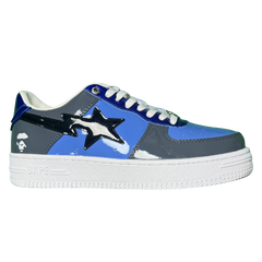 A Bathing Ape Bape Sta Sneakers / Trainers Gray / Blue / White / Black