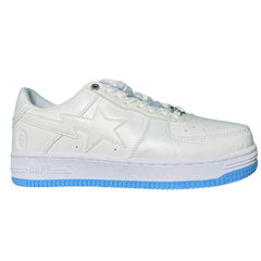 A Bathing Ape Bape Sta Sneakers / Trainers White / Baby Blue