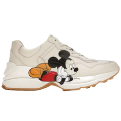 Gucci Mickey Mouse Rhyton Sneakers / Trainers Beige / Cream / White / Black / Red / Orange