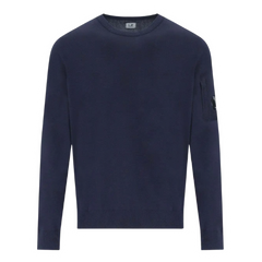 C.P. Company Cotton Crepe Knit Sweater Navy / Dark Blue
