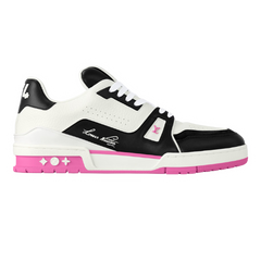 Louis Vuitton Trainer Sneaker Black / Pink / White