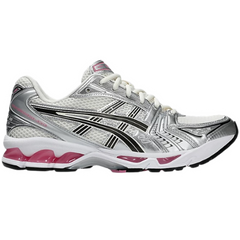 Asics Gel Kayano 14 Trainers / Sneaker White / Silver / Black / Pink