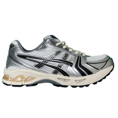Asics Gel Kayano 14 Trainers / Sneaker White / Silver / Black / Brown