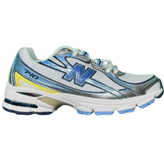 New Balance 740 Sneakers / Trainers White / Baby Blue / Yellow