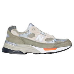 New Balance 992 Sneakers / Trainers Green / Beige / Cream / White / Orange