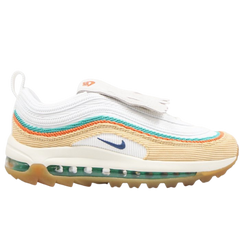 Nike Air Max 97 Golf Sneakers / Trainers White / Beige / Cream / Orange / Blue