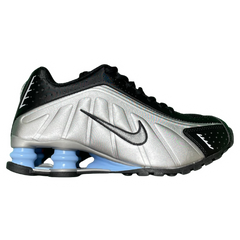 Nike Shox R4 Sneakers / Trainers Black / Silver / Baby Blue