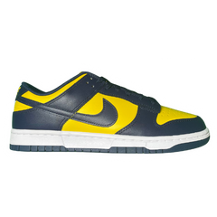 Nike Dunk Low Sneakers / Trainers Navy / Dark Blue / Yellow / White