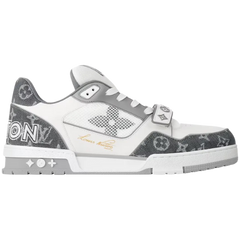Louis Vuitton Trainer Sneaker Gray / White